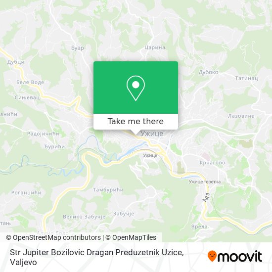 Str Jupiter Bozilovic Dragan Preduzetnik Uzice map