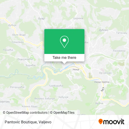 Pantovic Boutique map