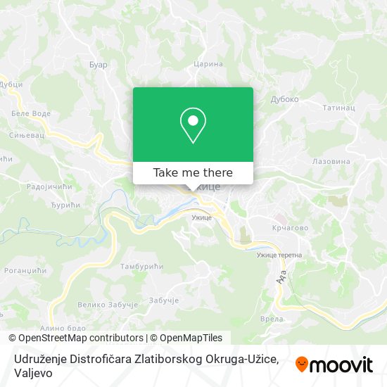 Udruženje Distrofičara Zlatiborskog Okruga-Užice map