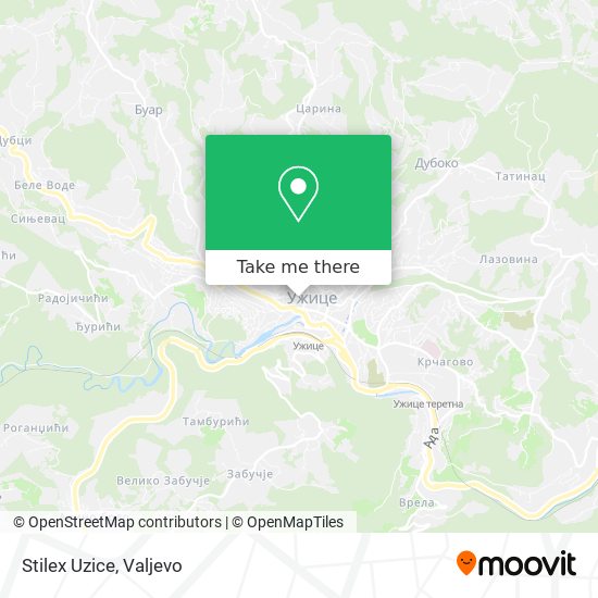 Stilex Uzice map