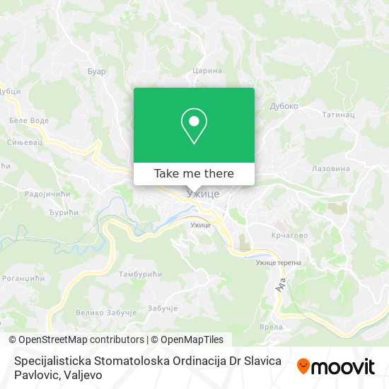 Specijalisticka Stomatoloska Ordinacija Dr Slavica Pavlovic map