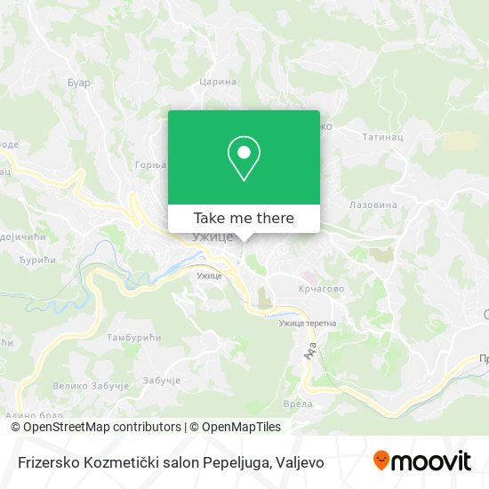 Frizersko Kozmetički salon Pepeljuga map