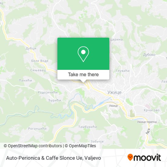 Auto-Perionica & Caffe Slonce Ue map