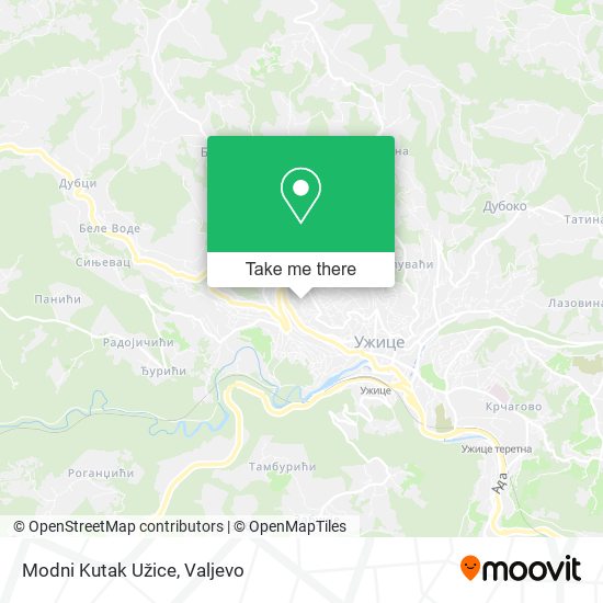 Modni Kutak Užice map