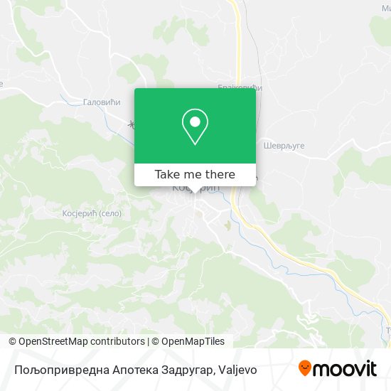 Пољопривредна Апотека Задругар map