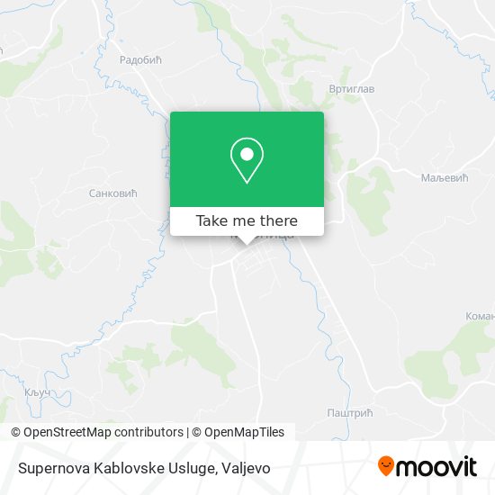 Supernova Kablovske Usluge map