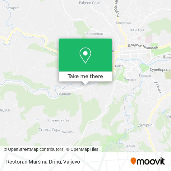 Restoran Marš na Drinu map