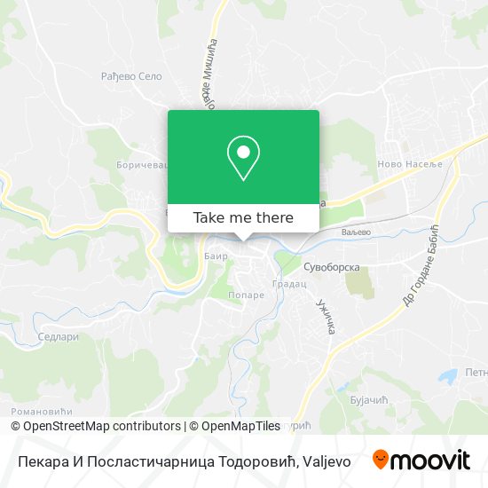 Пекара И Посластичарница Тодоровић map