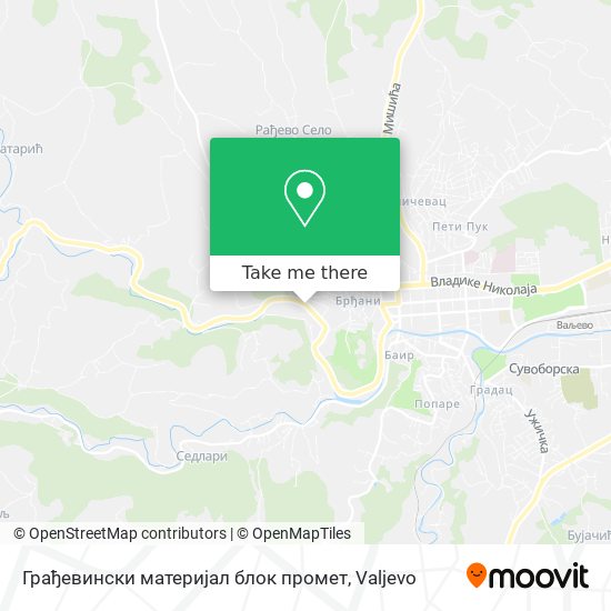 Грађевински материјал блок промет map