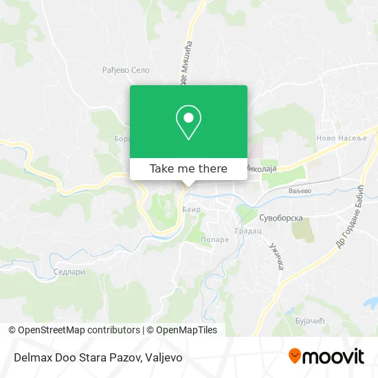 Delmax Doo Stara Pazov map