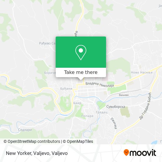 New Yorker, Valjevo map