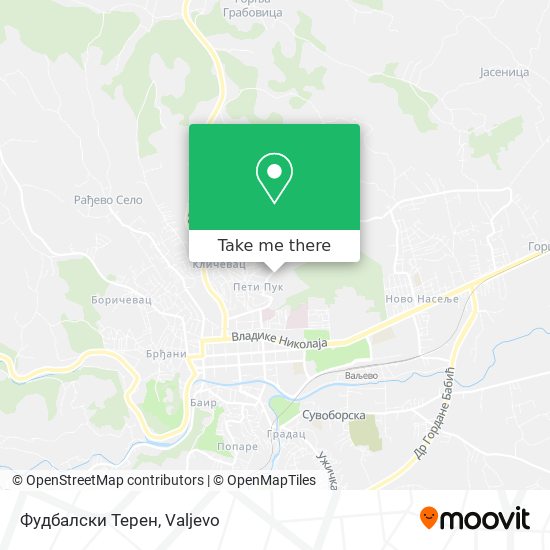 Фудбалски Терен map