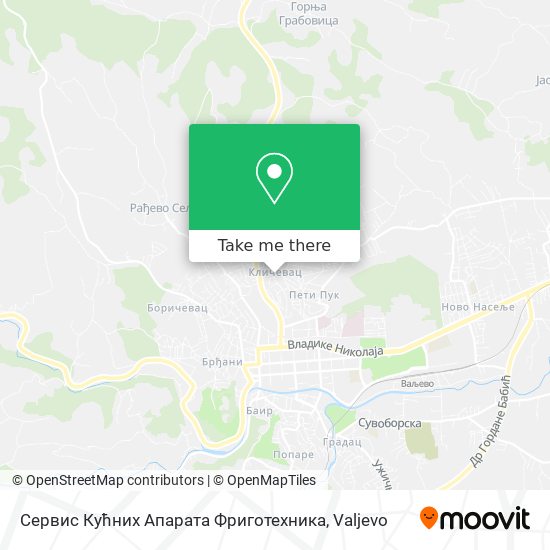 Сервис Кућних Апарата Фриготехника map