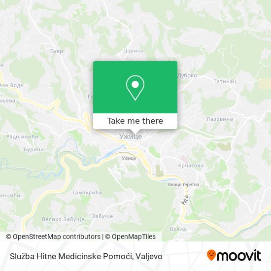 Služba Hitne Medicinske Pomoći map