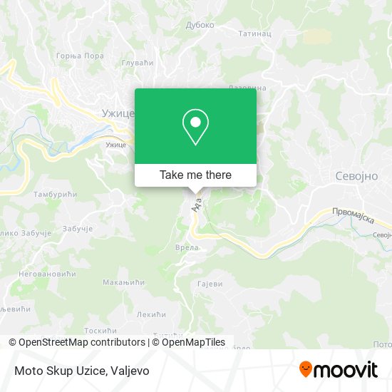 Moto Skup Uzice map