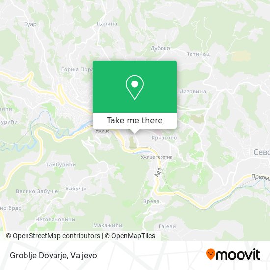 Groblje Dovarje map