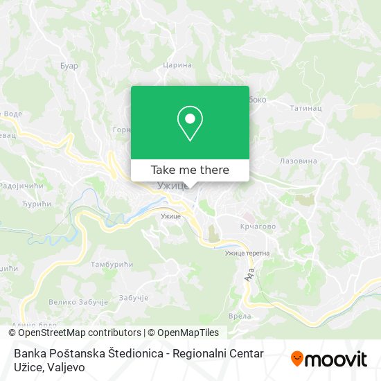 Banka Poštanska Štedionica - Regionalni Centar Užice map