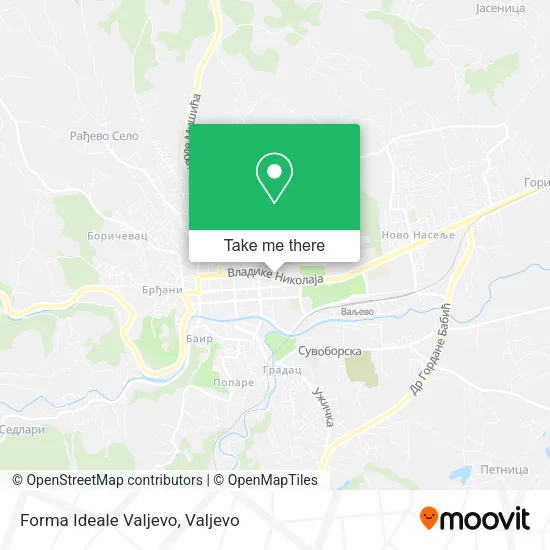 Forma Ideale Valjevo map