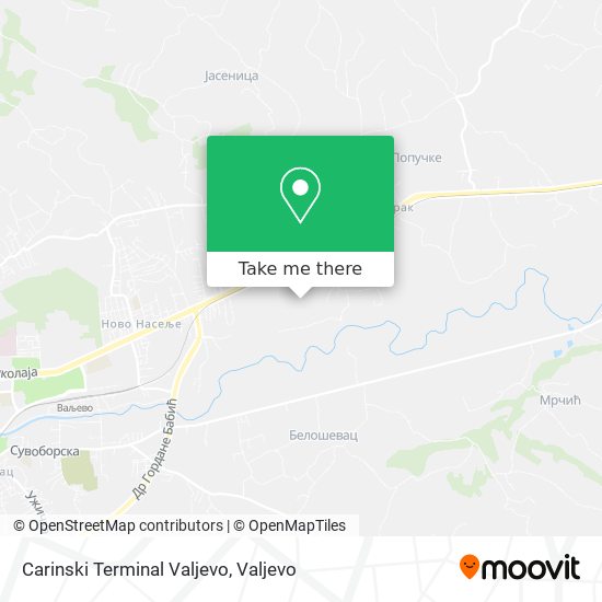 Carinski Terminal Valjevo map