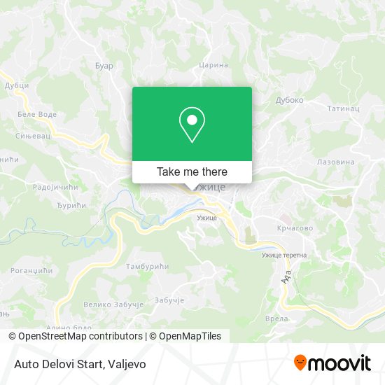 Auto Delovi Start map