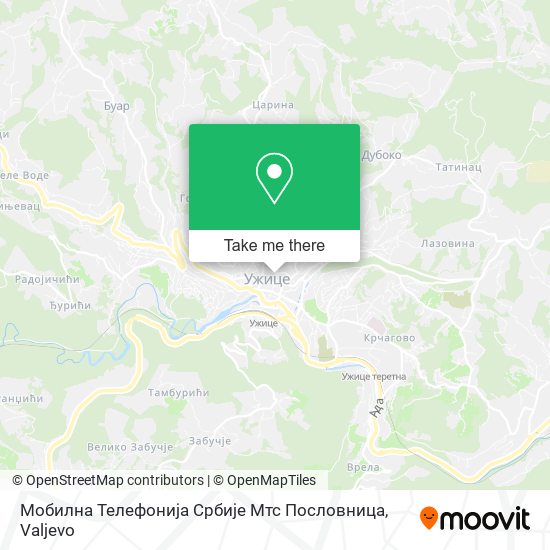 Мобилна Телефонија Србије Мтс Пословница map