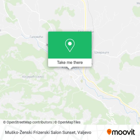 Muško-Ženski Frizerski Salon Sunset map