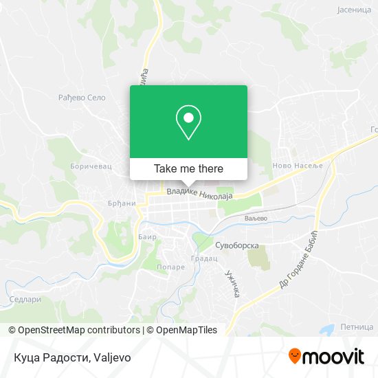 Куца Радости map