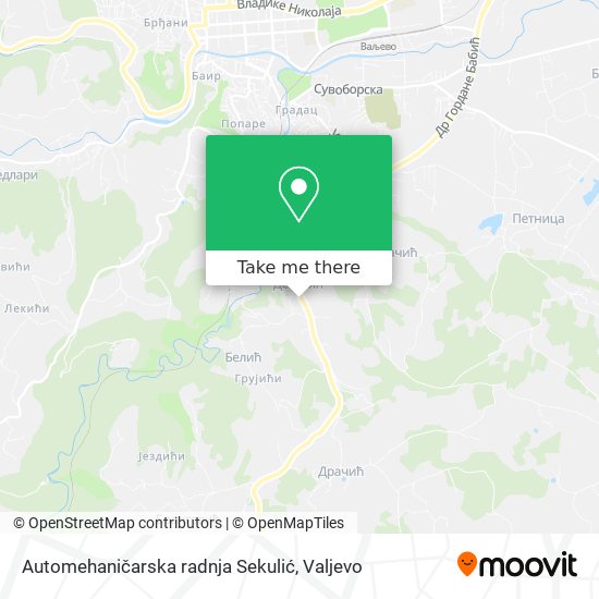 Automehaničarska radnja Sekulić map