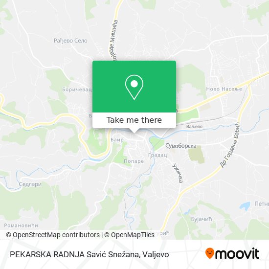 PEKARSKA RADNJA Savić Snežana map