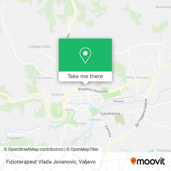 Fizioterapeut Vlada Jovanovic map