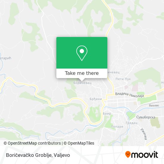 Boričevačko Groblje map