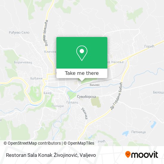 Restoran Sala Konak Živojinović map