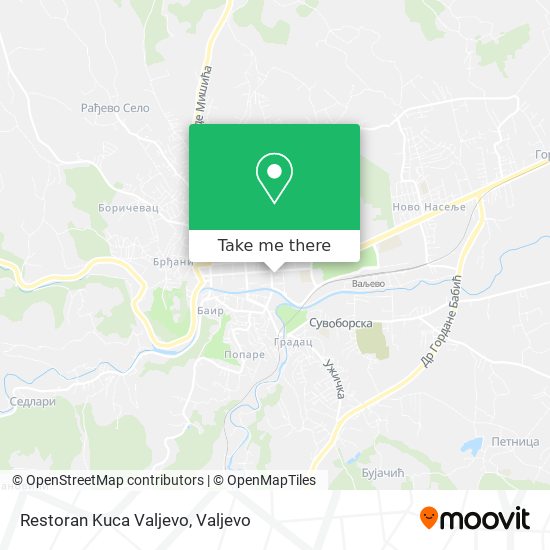 Restoran Kuca Valjevo map