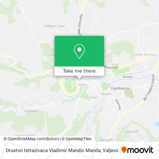 Drustvo Istrazivaca Vladimir Mandic Manda map