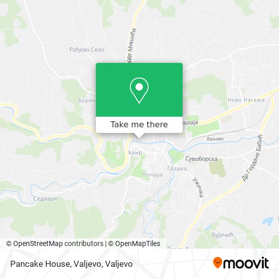 Pancake House, Valjevo map