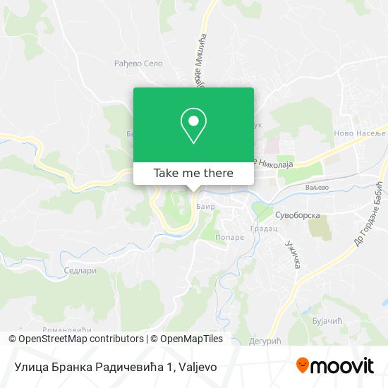 Улица Бранка Радичевића 1 map