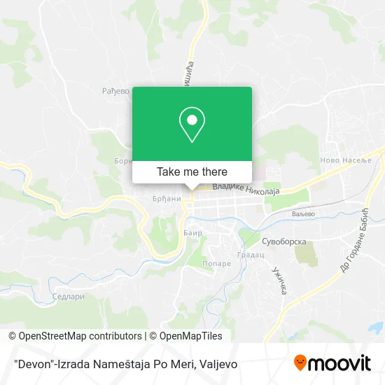 "Devon"-Izrada Nameštaja Po Meri map