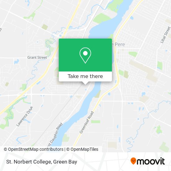 St. Norbert College map