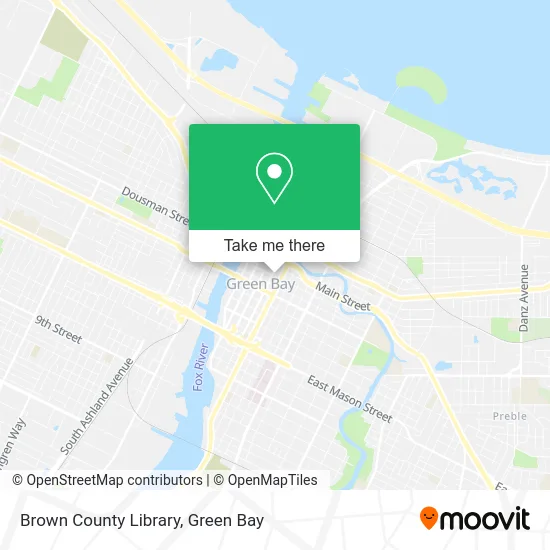 Brown County Library map