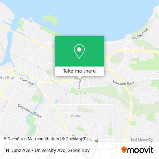 Mapa de N Danz Ave / University Ave