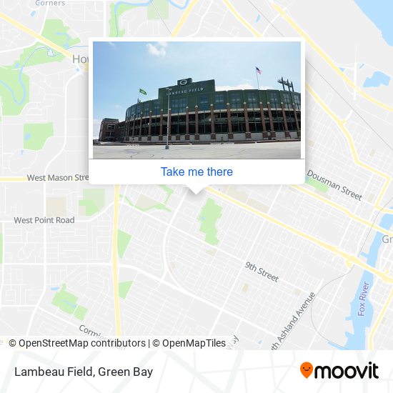 Mapa de Lambeau Field