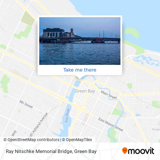 Ray Nitschke Memorial Bridge map