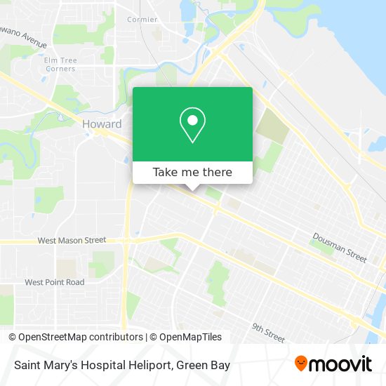 Mapa de Saint Mary's Hospital Heliport