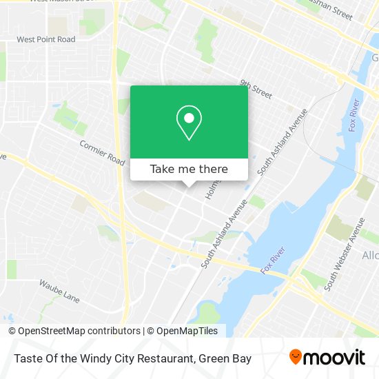 Taste Of the Windy City Restaurant map