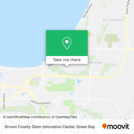 Mapa de Brown County Stem Innovation Center