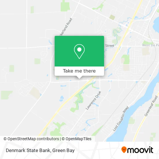 Denmark State Bank map