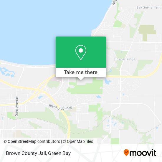 Brown County Jail map