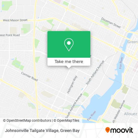 Mapa de Johnsonville Tailgate Village