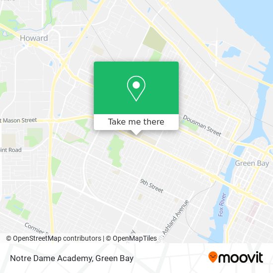 Mapa de Notre Dame Academy