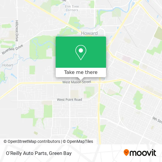 O'Reilly Auto Parts map